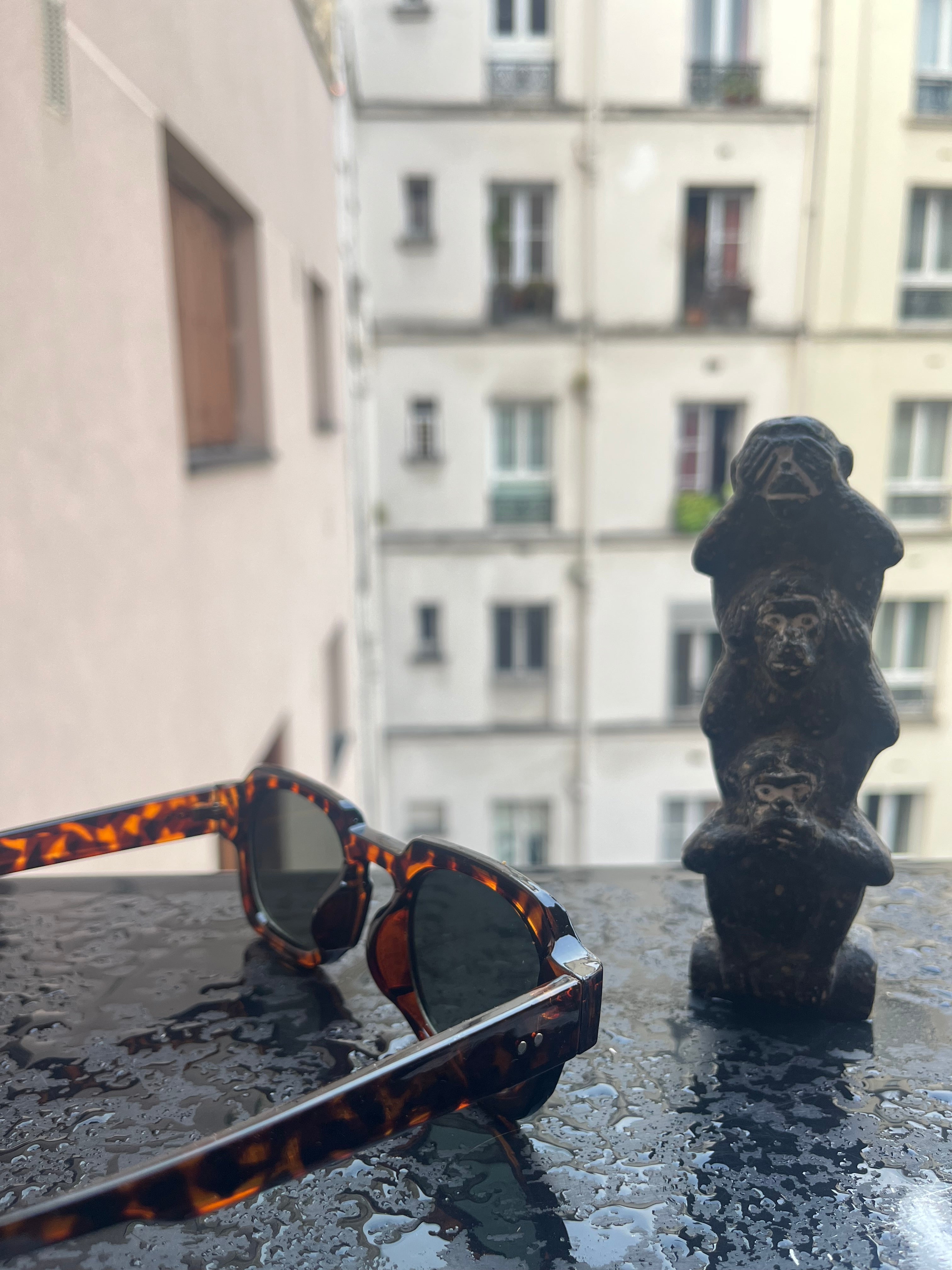 Lunettes Soleil Rétro Écaille Tortue Verres Verts | Vintage Arrondi